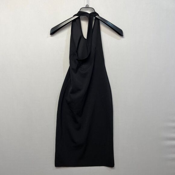 NWT Zara Women Sleeveless Midi Dress Size Small Black B372 -22 - Picture 14 of 16